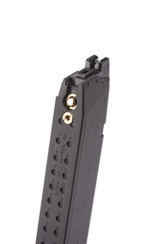 Glock 18C Gen3 GBB Blowback Airsoft Gun with Extended Magazine - One Size