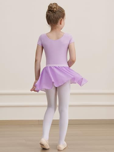 Girls Ballet Leotard with Attached Tutu Skirt - Toddler Dance Outfit