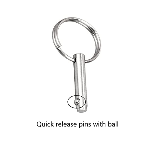 Marine Grade 316 Stainless Steel Quick Release Pins - 2 Pieces