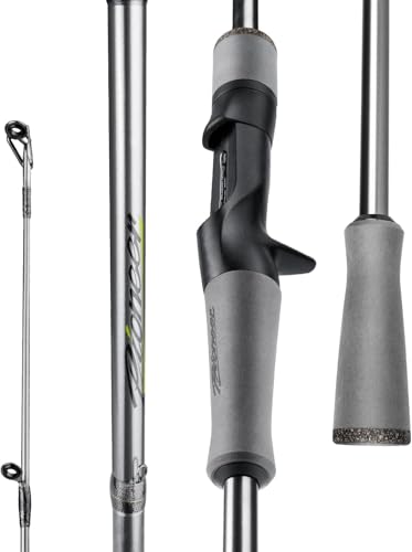 HANDING Pioneer 7' Medium Power Spinning & Baitcaster Fishing Rod 2-Piece