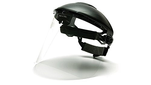 Clear Polyethylene Safety Face Shield - 15 x 8 Inch, ANSI Z87 Compliant