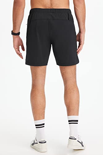 Fabletics Men's The One 7" Inseam Workout & Swim Shorts - Black, Large