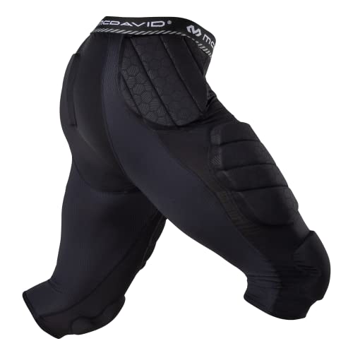 McDavid Men's Football 7-Pad Compression Tights Black Large Protection