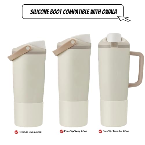 Silicone Protective Boot for 30oz & 40oz Water Bottles - Lightly Toasted