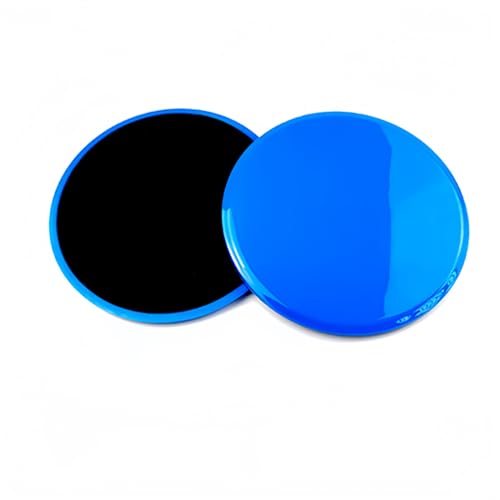 Core Sliding Discs - Dual Sided Workout Sliders for Carpet & Hardwood - Blue