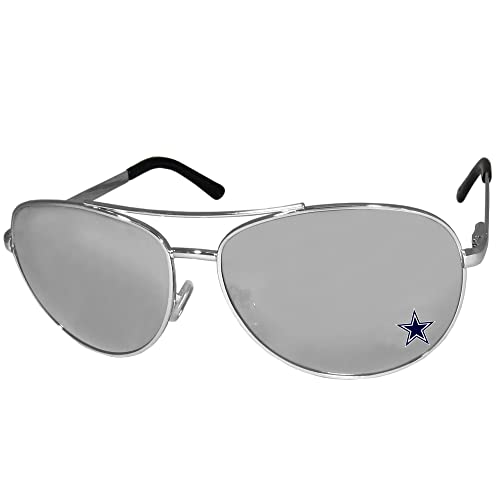 Aviator Sunglasses with Team Logo - Dallas Cowboys - Silver