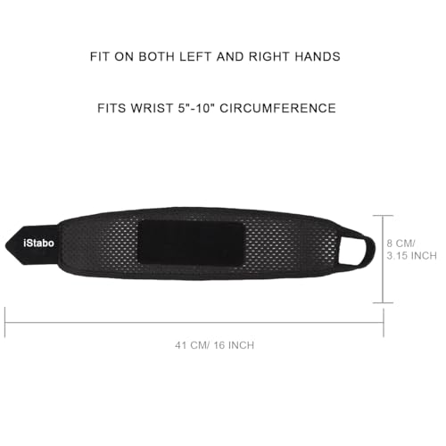 Ultra Thin Mesh Wrist Strap Brace - Black, Adjustable Pain Relief