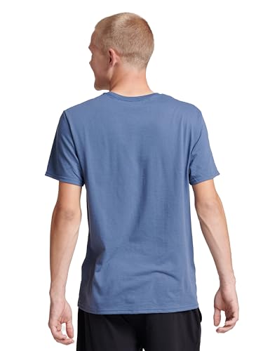 Men's Dri-Power Short Sleeve Tee - Moisture Wicking, UPF 30+ - Medium / Vintage Blue
