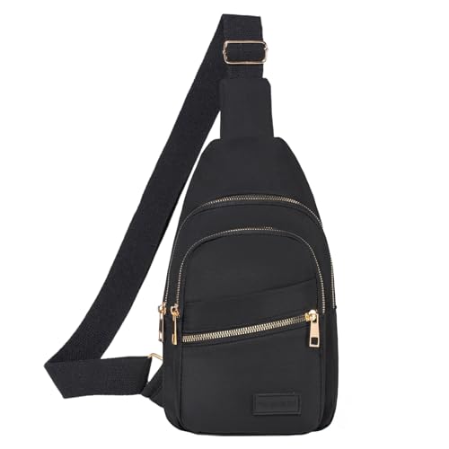 Small Crossbody Sling Bag for Women - Trendy Black Fanny Pack