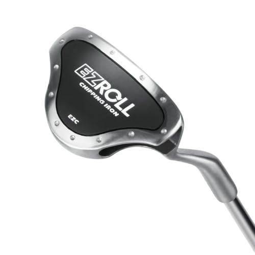 EZ Roll Golf Chipper Club - Back-Weighted, 35° Loft - Right Handed - Black/Satin