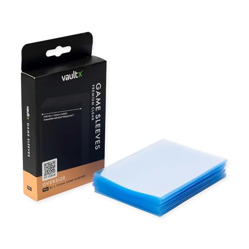 Oversize Board Game Sleeves - 90 Pack 82 x 122mm Clear