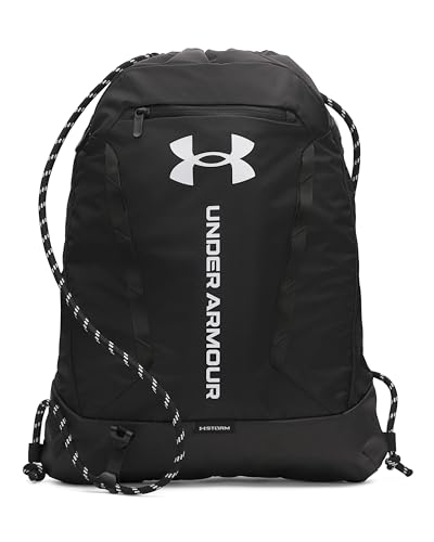 Water-Resistant Sackpack with Insulated Pocket - Black