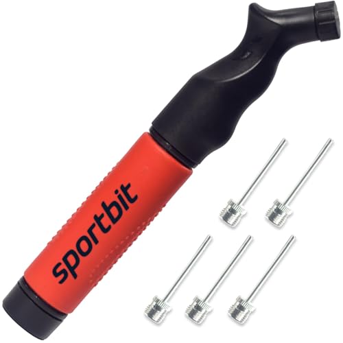 Ball Pump for Sports - Push & Pull Inflating System - Hand Pump for Volleyball, Basketball, Soccer