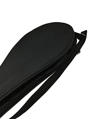 Silfrae Single Tennis Racket Cover – Lightweight Padded Bag, Black Small