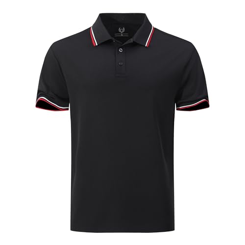 Men's Breathable Quick-Dry Polo Shirt for Golf - Short Sleeve