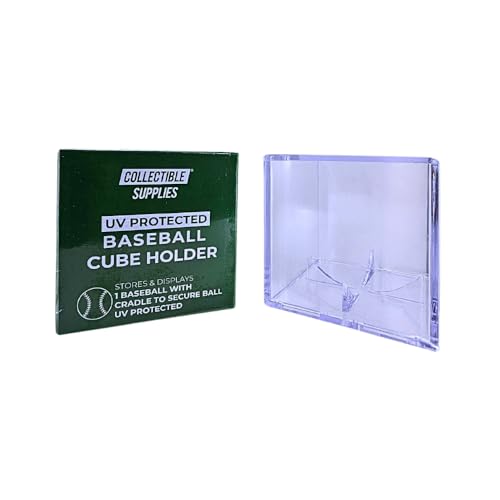 Acrylic Baseball Display Case with UV Protection - 1 UV Cube