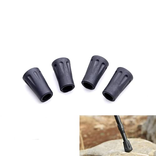 4-Pack Rubber Tips for Walking Sticks & Trekking Poles