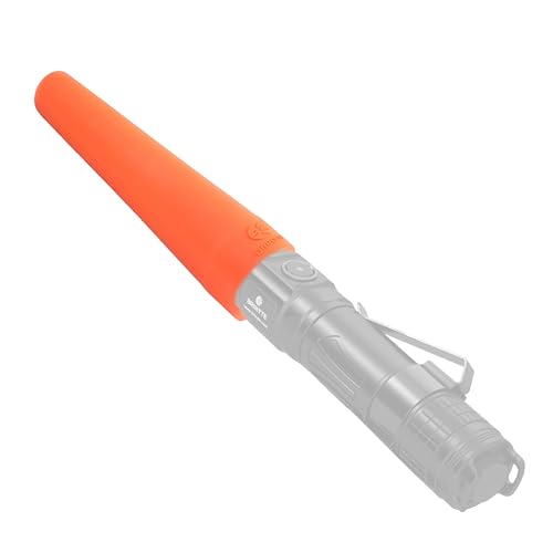 7-Inch Silicone Traffic Wand for 40-45mm Flashlight - Orange