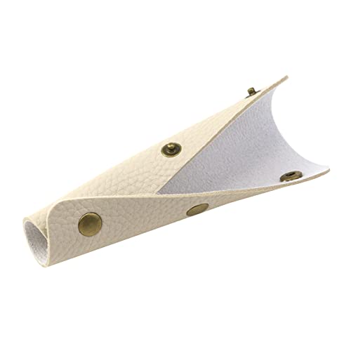 Luggage Handle Wrap Covers with Metal Clasp - Beige, 2 Pcs