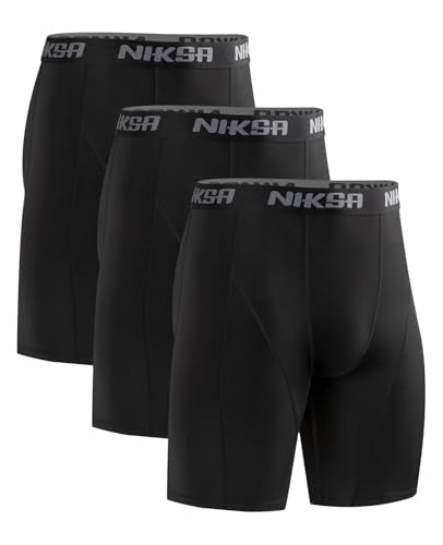 Men's Compression Shorts - 3 Pack Spandex Athletic Running Gear
