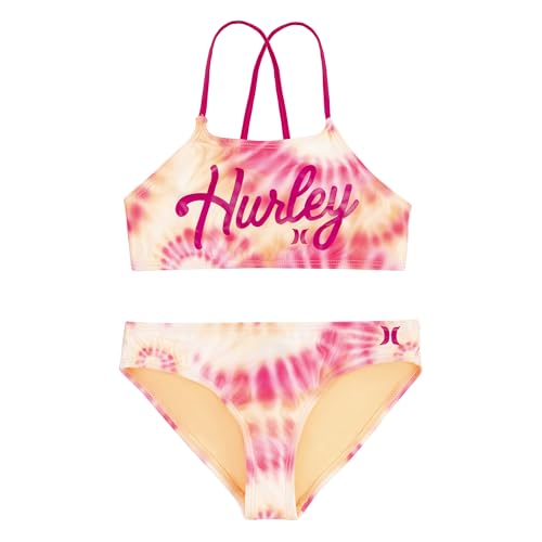 Girls' 2-Piece Bikini Swim Suit - Hyper Pink