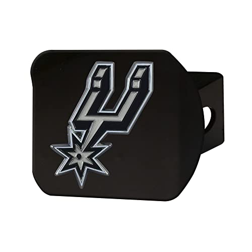NBA Hitch Cover - San Antonio Spurs - 3.4"x4" - Black
