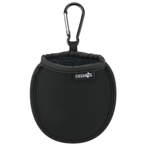 Portable Golf Ball Washer Pouch with Clip - Black