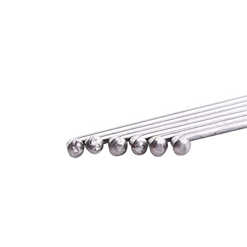 14G Stainless Steel Bicycle Spokes and Nipples Set - 245mm - 10 Pcs