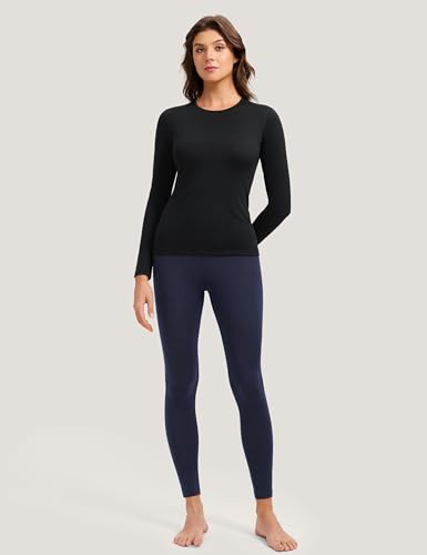 Innophra Medium Black Merino Wool Base Layer Shirt - Men’s Thermal Top