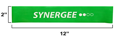 Synergee Green Mini Resistance Bands 10 Pack for Glutes & Full-Body Workouts
