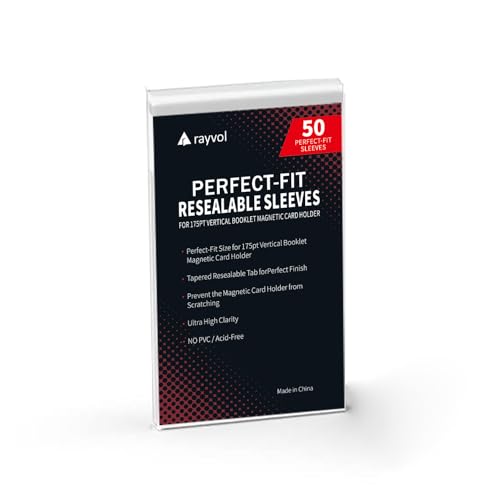 Resealable Team Bags - 50 Count for 175PT Vertical Booklet Cards
