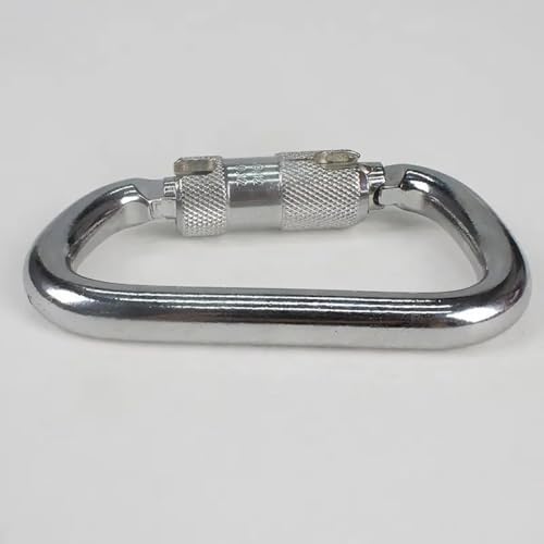 BYANG Auto Locking Carabiner 45KN 10000lbs Heavy Duty Large Climbing Carabiner - Black 1 Pack