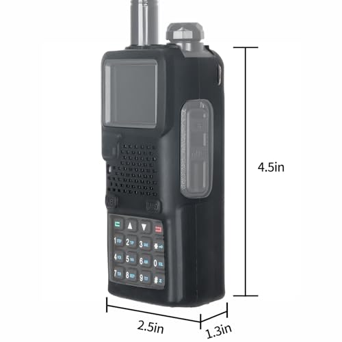 Black Rubber Soft Case for Baofeng 5RM Series Walkie Talkies