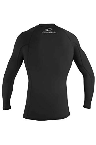 Men’s Long Sleeve Rashguard - UPF 50+ Protection - Large/Black