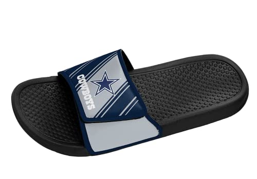 Men's NFL Team Logo Sport Slide Sandals with Adjustable Strap