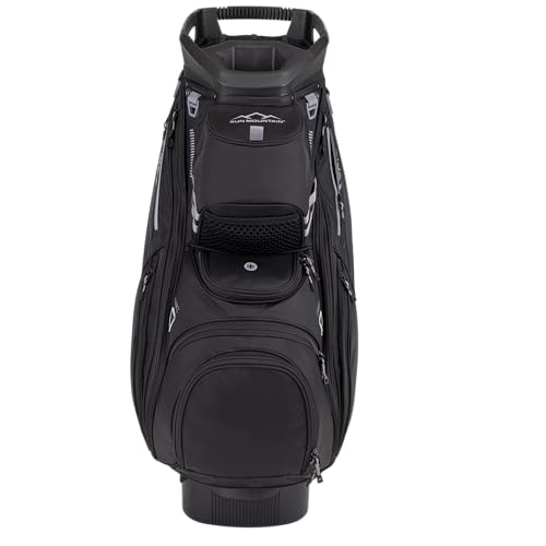 Men's C130 Cart Golf Bag - Lightweight, 14-Way Organization - Black