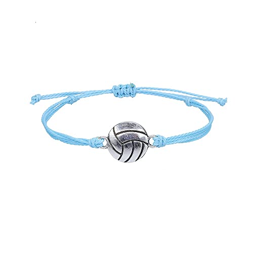 Volleyball Sport Bracelet - Adjustable Waterproof Woven Rope Jewelry