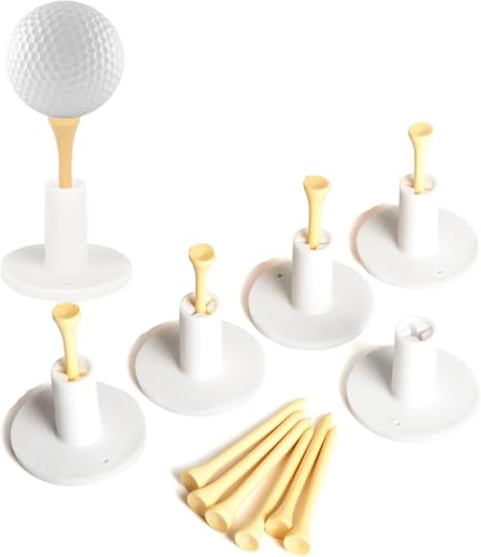 1.5 Inch Rubber Golf Tees Set for Indoor & Outdoor Practice