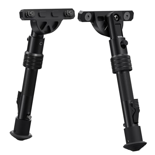 6-9 Inch M-LOK Rifle Bipod - Adjustable Height & Angle, Lightweight