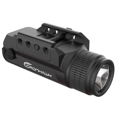 2 Pieces Rechargeable 700 Lumen Pistol Flashlight Rail Mounted Handgun Light