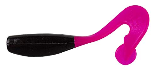 Crappie Fishing Lure - Bobby Garland Stroll'R, 2.5 Inch, Pack of 12 - Black Hot Pink
