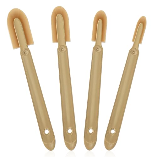 Huakaile 4 Size Set Rubber Caulking Tool, Premium Smooth Caulking Spatula Tool, Sealant Caulk Finishing Tool, Grout Applicator Tool for Tile Spreader Brick Skirting Kitchen Bathroom (4)