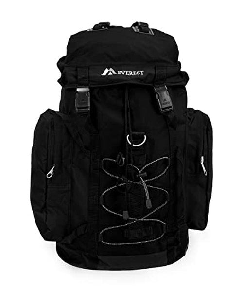 Everest Hiking Pack, Black, One Size