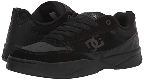 DC Men's Penza Skate Shoe, Black/Black, 7.5 M US