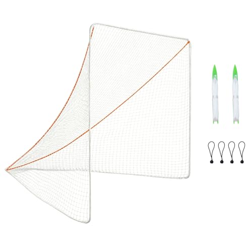 Lacrosse Net Replacement - 3.5mm White, Fits 6'x6'x7' Goals
