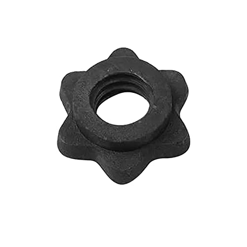 Dumbbell Spinlock Collar Clamps - 4pcs Black 25mm Hex Nut