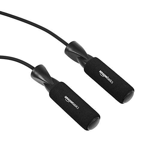 Adjustable Jump Rope for Cardio & Workouts - Black, 118 Inches