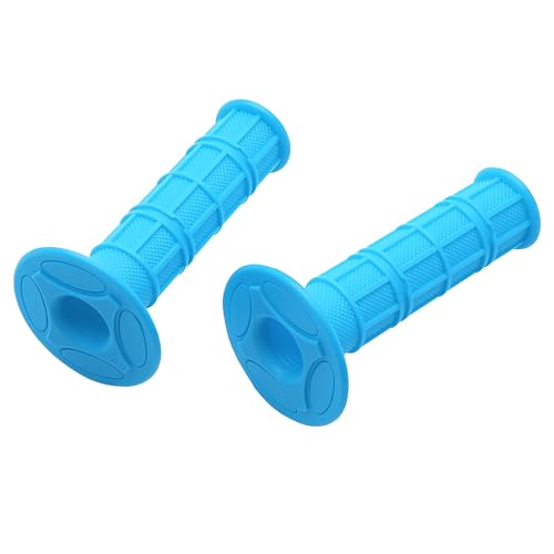Blue Motorcycle Rubber Handlebar Grips 22mm 7/8" for Dirt Bikes ATV & Motocross