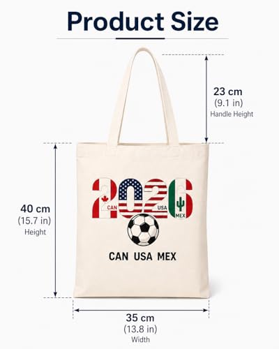 Soccer Fan Tote Bag - 2026 World Cup Transparent Green - Off-White