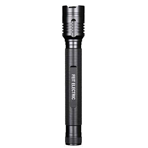 Feit Electric 1700 Lumen LED Tactical Flashlight - 9.76 in, Aluminum, Zoomable Bezel, 4-C Battery Required